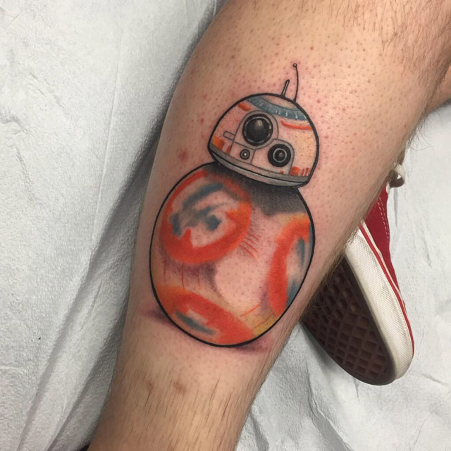 First tattoo from The Force Awakens ball R2 droid